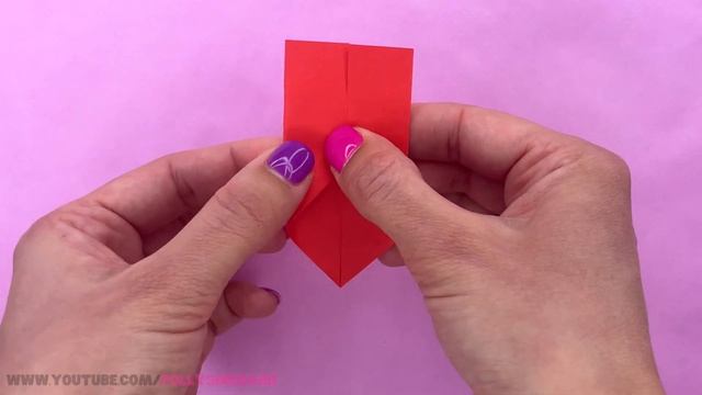 How To Make BFF Origami BRACELET Easy [heart Friendship Bracelet]