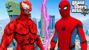 КАРНАЖ ПРОТИВ ЧЕЛОВЕКА ПАУКА В ГТА 5 МОДЫ! CARNAGE SPIDER MAN ОБЗОР МОДА В GTA 5! ИГРЫ ВИДЕО MODS