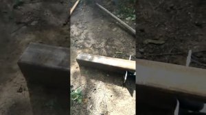 Монтаж столбов для распашных ворот в одиночку...