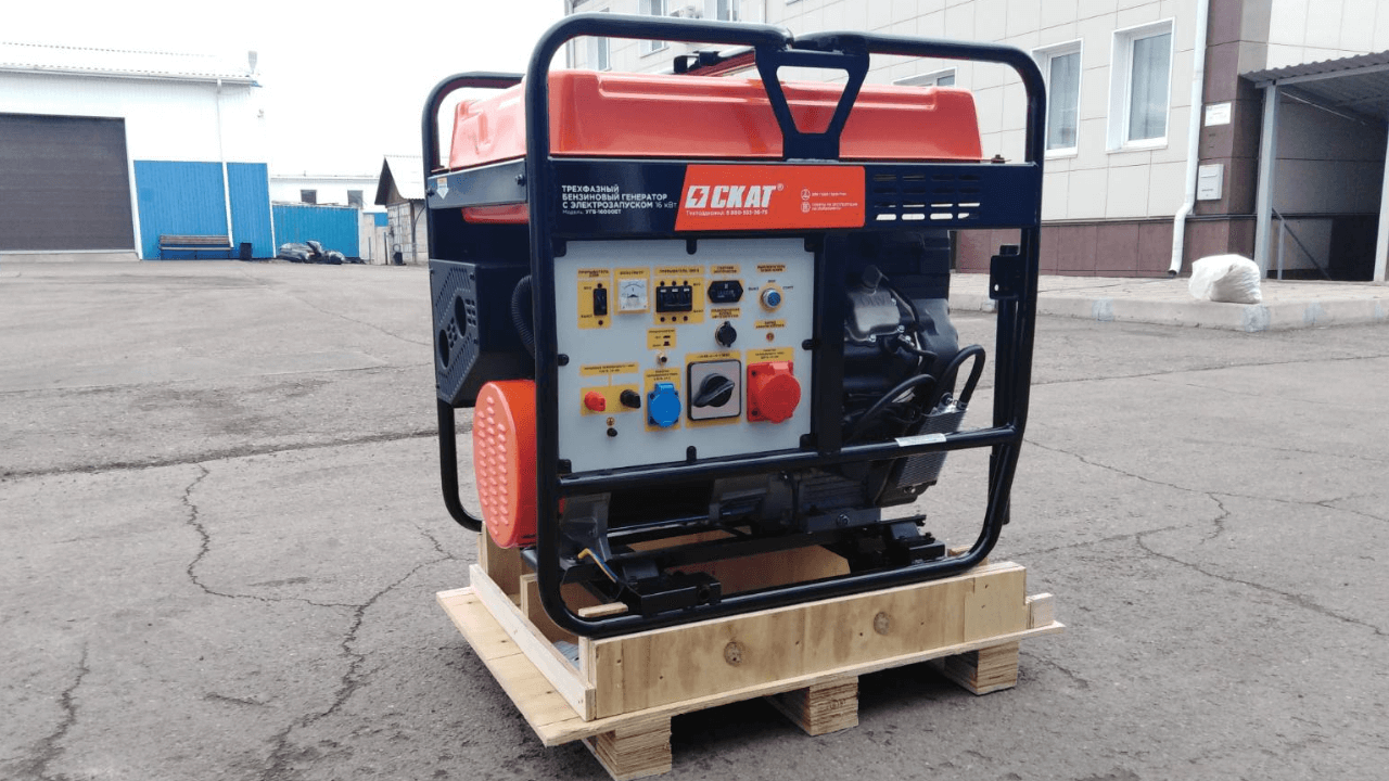 15 квт Бензиновый генератор | Скат УГБ 16000 ЕТ | Красноярск | Agregat-24.ru | Агрегат