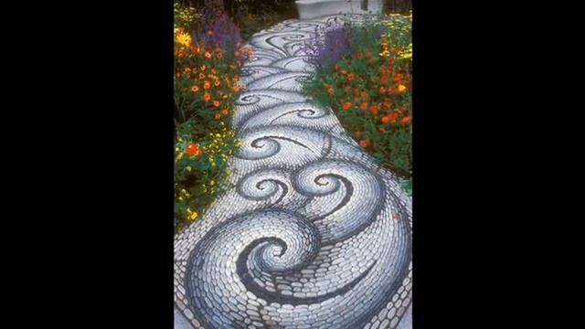 Потрясающие дорожки на даче из гальки смотреть онлайн