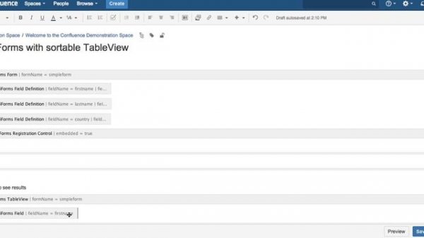 Using TableView to show data stored by ConfiForms
