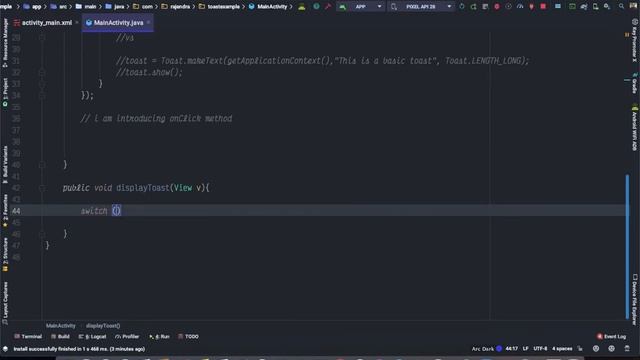 Android Toast: Part 2 Toast With Gravity смотреть онлайн