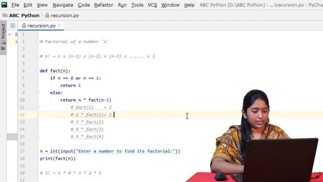 Recursion in Python | Factorial Program in Python | #14 ABC Python Tutorial for Beginners смотреть онлайн