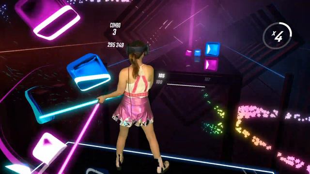 Beat Saber || Pretty Girl (Cheat Codes X Cade Remix) – Maggie Lindemann (Expert+) || Mixed Reality смотреть онлайн