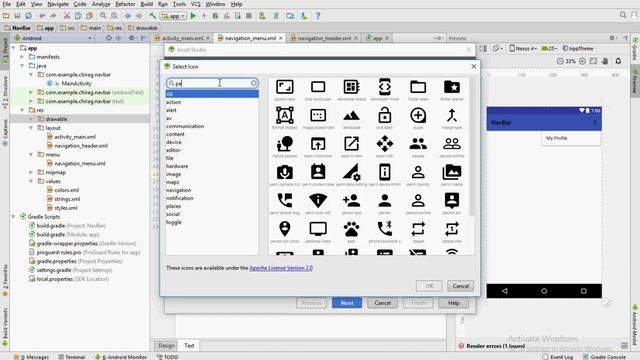 How to create a navigation bar in android studio смотреть онлайн