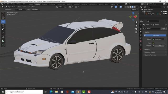 How to blueprint an FBX Video Game Model | Blender 3.0 смотреть онлайн