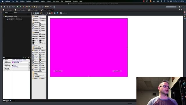 Simple Java GUI Framework SpringLayout смотреть онлайн