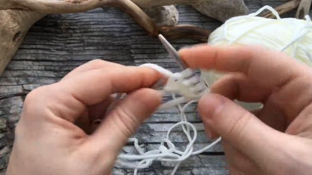 Как отличить где лицо где изнанка при наборе петель смотреть онлайн