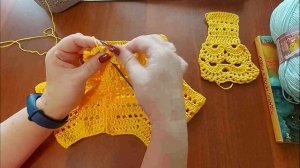 МК. Платье для девочки крючком.