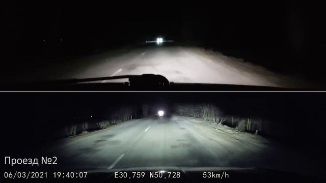 Матричные фары Skoda Octavia A8 глазами обоих водителей смотреть онлайн