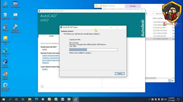 AUTO CAD 2007 Setup Windows 10 অটো ক্যাড 2007 সেটআপ উইন্ডোজ 10 service tech #servicetech смотреть онлайн