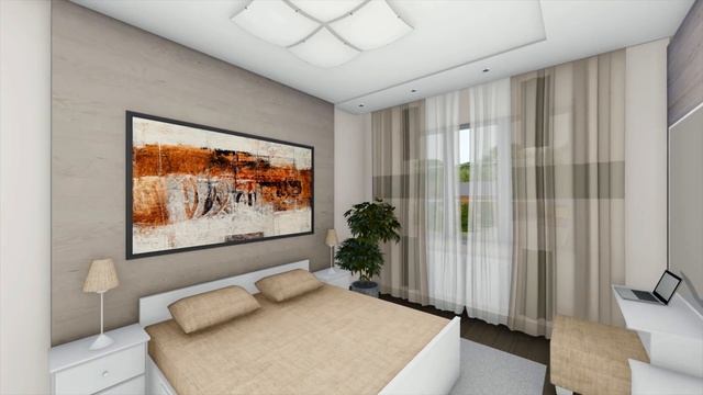 Проект одноэтажного дома с гаражом 138м2 смотреть онлайн