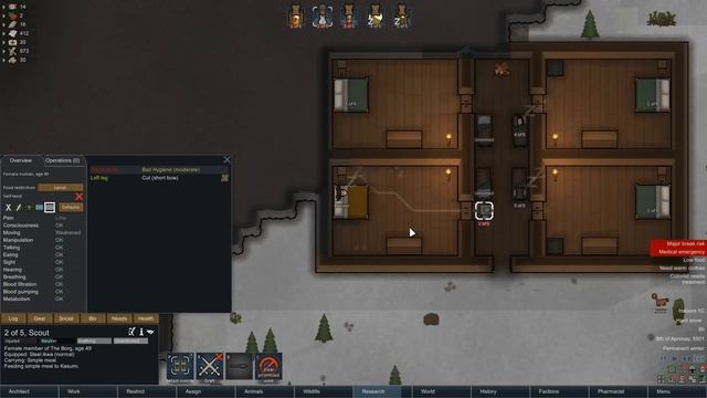 Rimworld 1.0 Transhumanist Colony | Part 4 | The First Winter смотреть онлайн