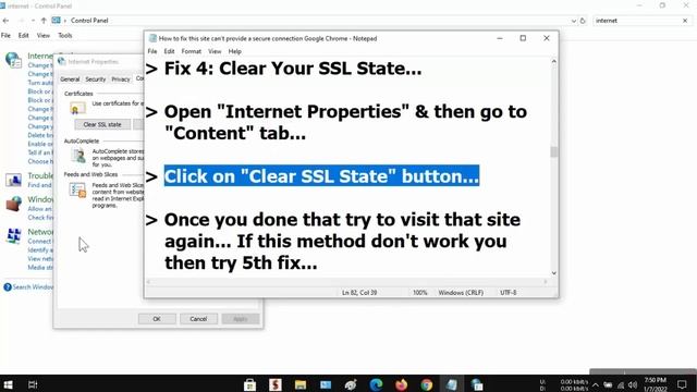 Fix this site can't provide a secure connection | ERR_SSL_PROTOCOL_ERROR | Google Chrome смотреть онлайн