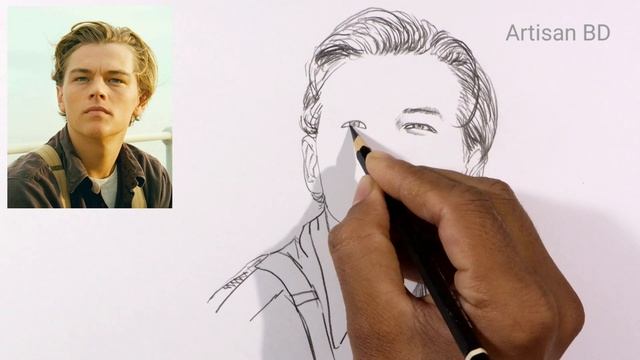 Drawing of Sketches Titanic jack | realistic face pencil sketch easy смотреть онлайн