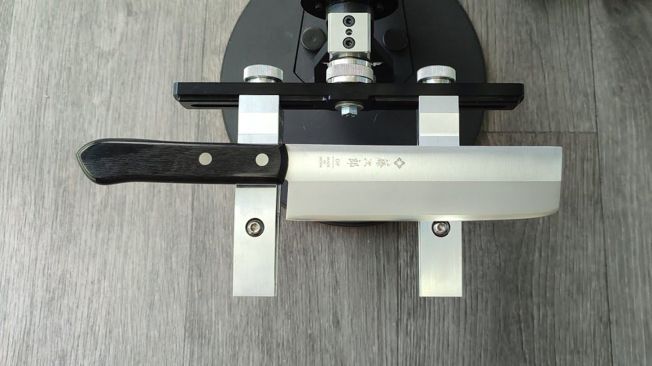 Заточка ножа Накири F-300 от Tojiro, сталь VG10. Гриталон, Суехиро. TSPROF K03 Pro смотреть онлайн