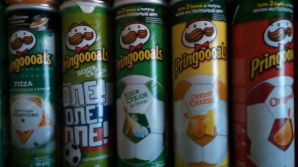 Моя коллекция банок из-под чипсов Pringles,Lays Stax etc