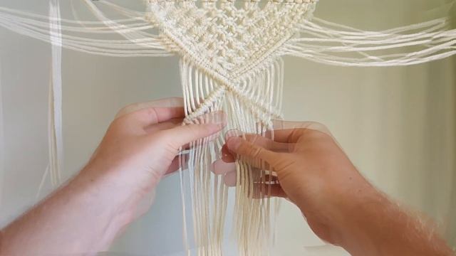 DIY MACRAME WALL HANGING DECOR FOR BEGINNERS | SIMPLE MACRAME PROJECT |  MAKRAMA ŚCIENNA