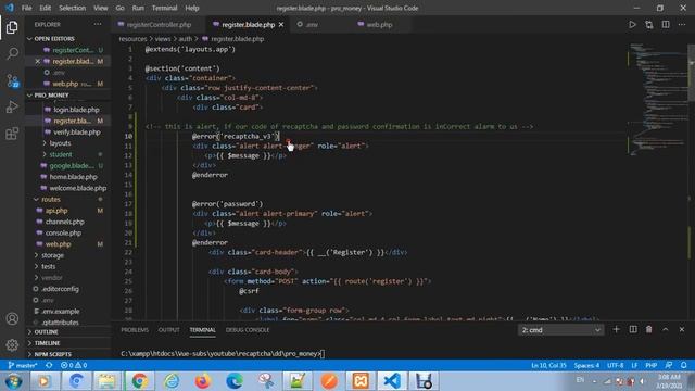 How to make a reCaptch V3 in Laravel App with validate(2021) смотреть онлайн