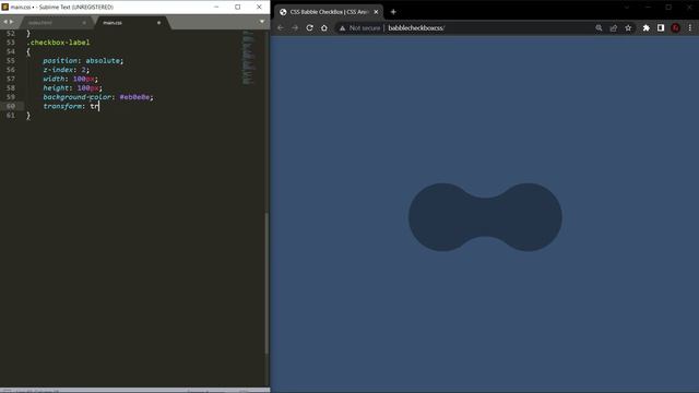 CSS Babble CheckBox | CSS Animation смотреть онлайн