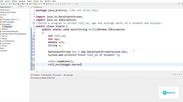 How to take input from user in Java |Getting User Input in Java |Smart-Coding смотреть онлайн