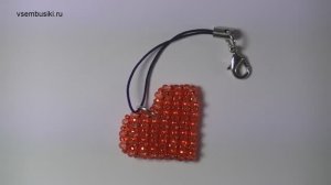 Как сплести сердце из бисера мастер класс