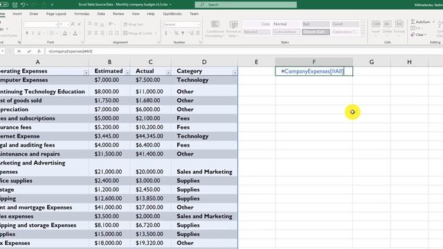 How to Use Excel Tables Structured References смотреть онлайн