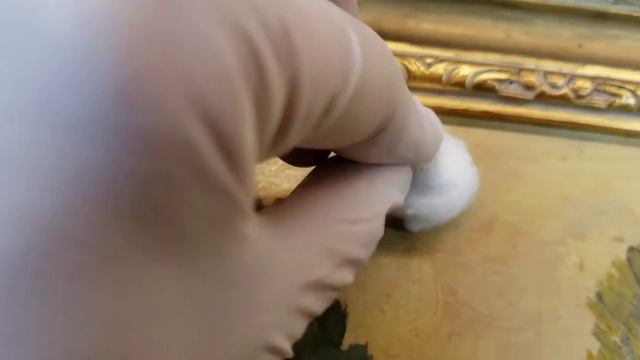 Cleaning A Dirty Antique Oil Painting By Georgio Guidoni... смотреть онлайн