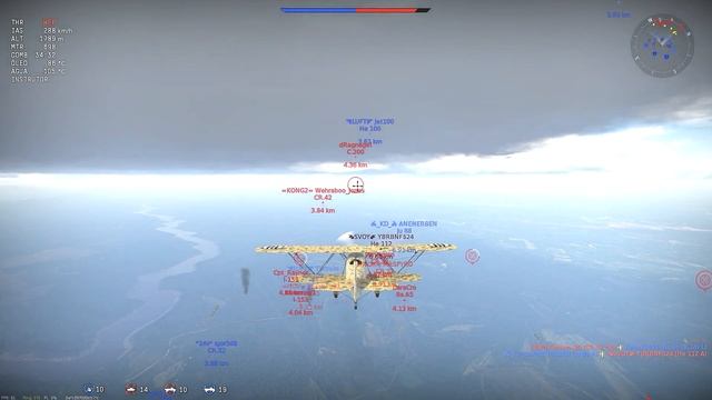 War Thunder#8 - Aviões Italianos - CR.32 bis - CR.32 quarter -Ba.65(K.14) L смотреть онлайн