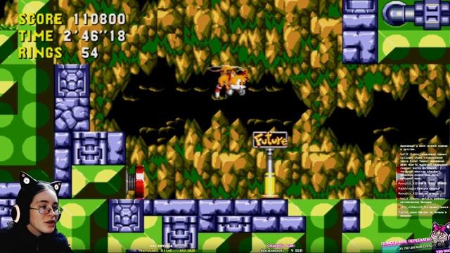 ПОДВОДНЫЕ ПОИСКИ ПАСТЫ... ЧАТ ПОМОГАЕТ | Sonic CD за Тейлза (USA) на ХОРОШУЮ КОНЦОВКУ #3 смотреть онлайн