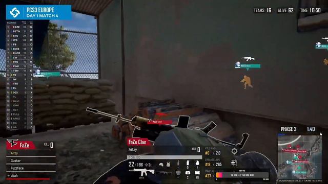 Если FAZE это выиграют ТО Я...PUBG Continental Series 3 Первый День смотреть онлайн