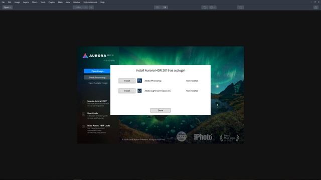 Installing Aurora HDR 2019 as a Plugin for Windows смотреть онлайн