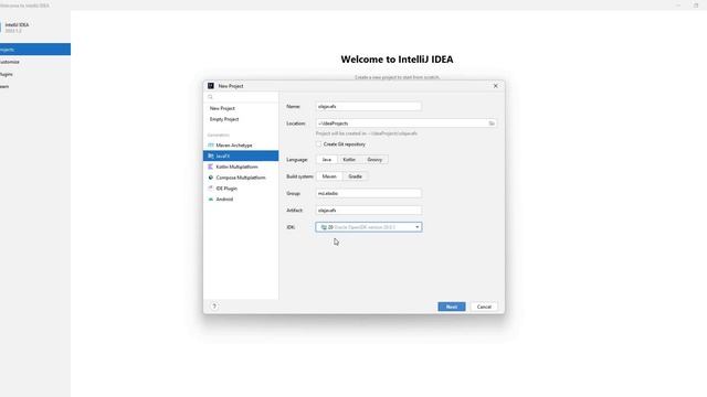 Criar novo Project JavaFX no IntelliJ IDEA 2023 смотреть онлайн