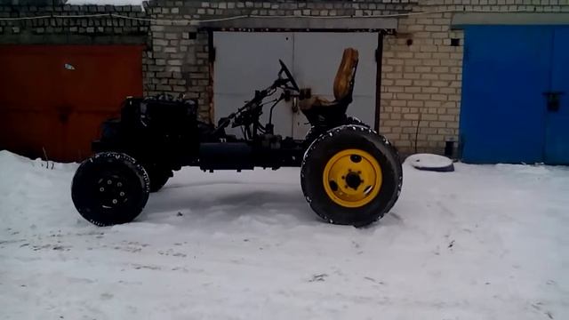 самодельный трактор мерс+газ53