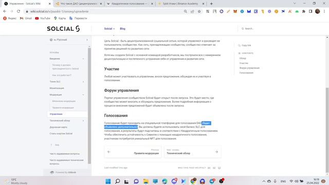 DAO, ГОЛОСОВАНИЕ и СИВИЛЛА в SOLCIAl смотреть онлайн