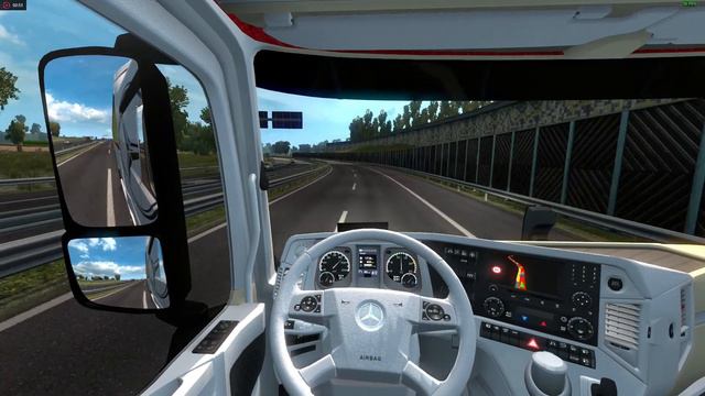 Euro truck simulator 2 Mercedes Actros Mp4 guida professionale con Trakir 5 смотреть онлайн