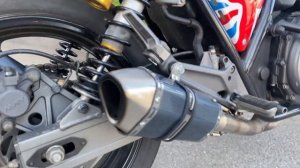Прямоток для мотоцикла Akrapovic, обзор, глушитель, мотовыхлоп, банка. Honda CB 400