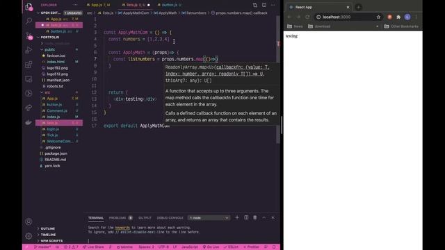 Building a list from an array in React смотреть онлайн