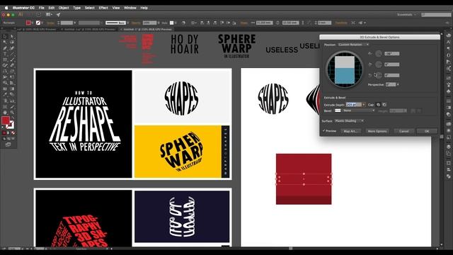 Warp Text in Adobe Illustrator | Make To Top Object | Graphic design смотреть онлайн