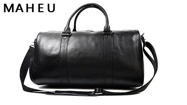 Роскошная Дорожная сумка из натуральной кожи для мужчин и женщин, рюкзак из бычьей кожи на ремне