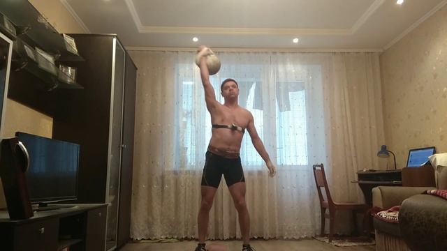 Рывок гири 20 кг-270 раз. смотреть онлайн