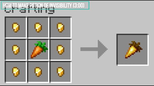 Minecraft: How to Make Potion of Invisibility(3:00) смотреть онлайн