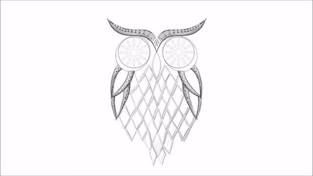 Jewelry Design – Sketch & Render using Sketchbook Pro - Owl shaped Earrings смотреть онлайн