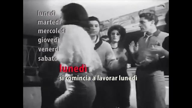 Sabato sera - итальянская песня с субтитрами - учим итальянский онлайн смотреть онлайн