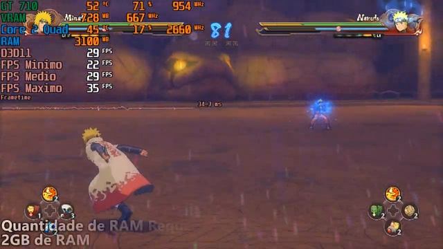 Naruto Shippuden: Ultimate Ninja Storm 4 - GT 710 1GB DDR3/ Core 2 Quad Q8400/ 4GB Ram DDR2 смотреть онлайн