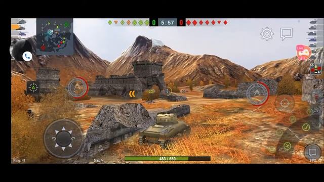 Качаем 5 Ур. Учимся играть с телефона #2 World of Tanks blitz смотреть онлайн