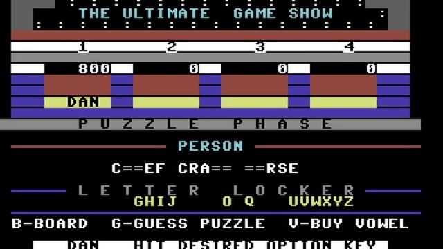 The Ultimate Game Show (Commodore 64) смотреть онлайн