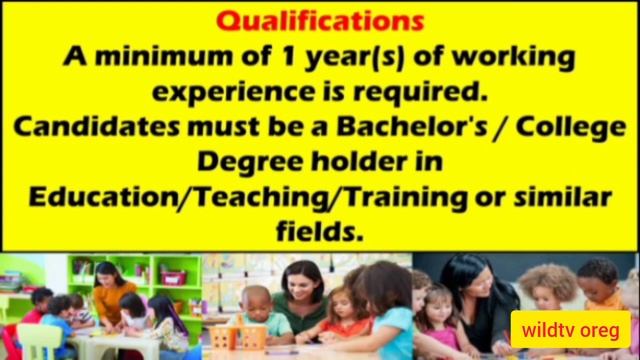 Singapore Hiring Pre-School Teacher (MONTHLY SALARY Php 123,622.01 to Php 135,984.21)@wildtvoreg смотреть онлайн