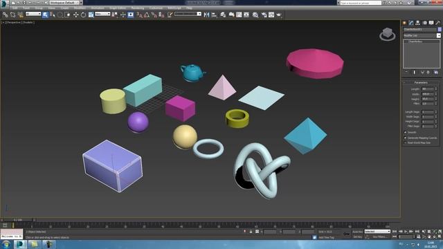 Быстрое обучение 3Ds max - урок 2. Примитивы смотреть онлайн